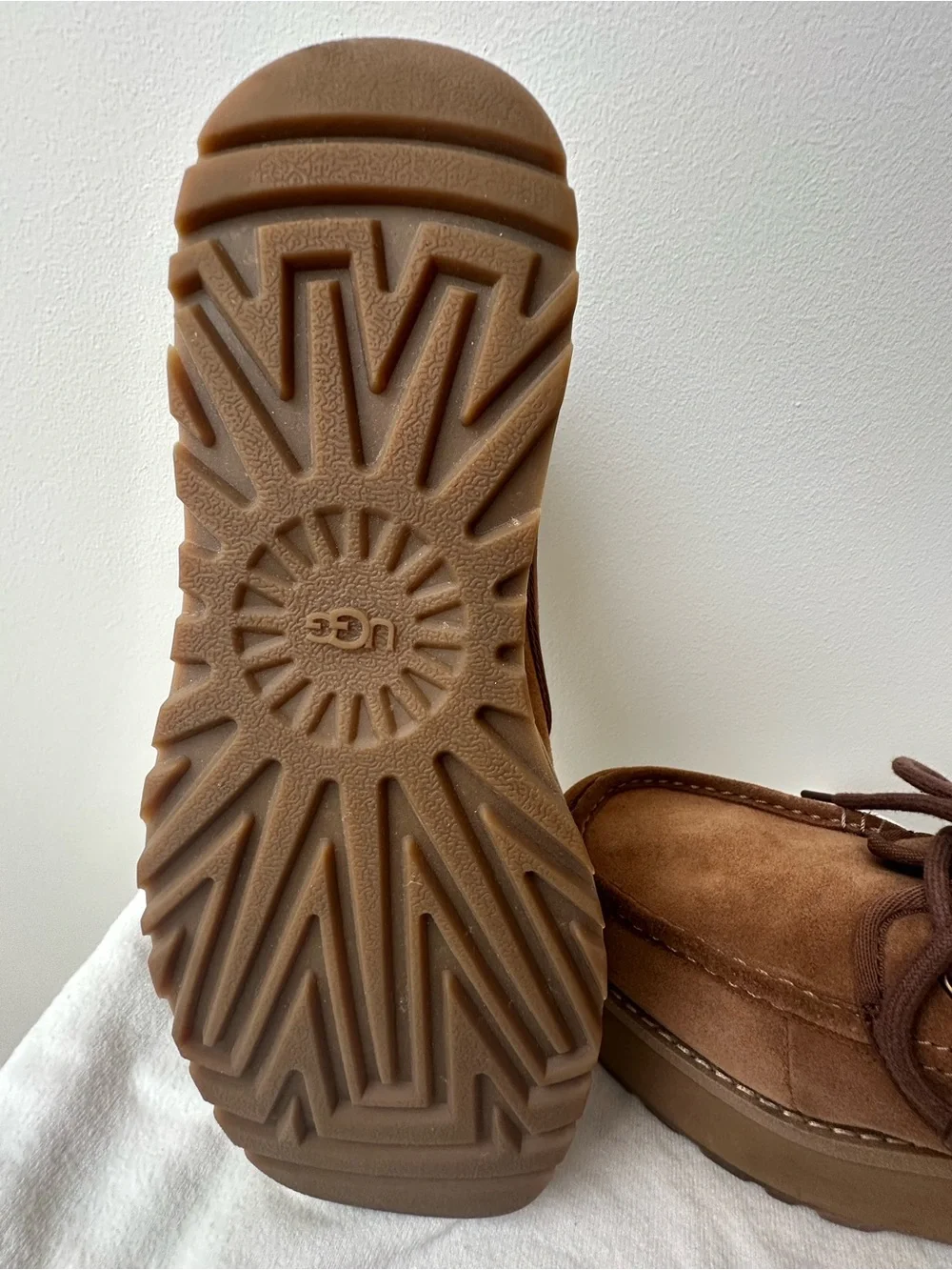 UGG Cityfunc Platform Shoe, Style #1158264, Chestnut, size 8.5